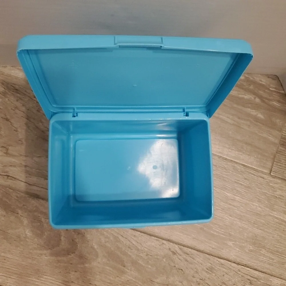 Pampers Vintage Baby Wipes Container Baby Fresh Blue Empty Movie prop